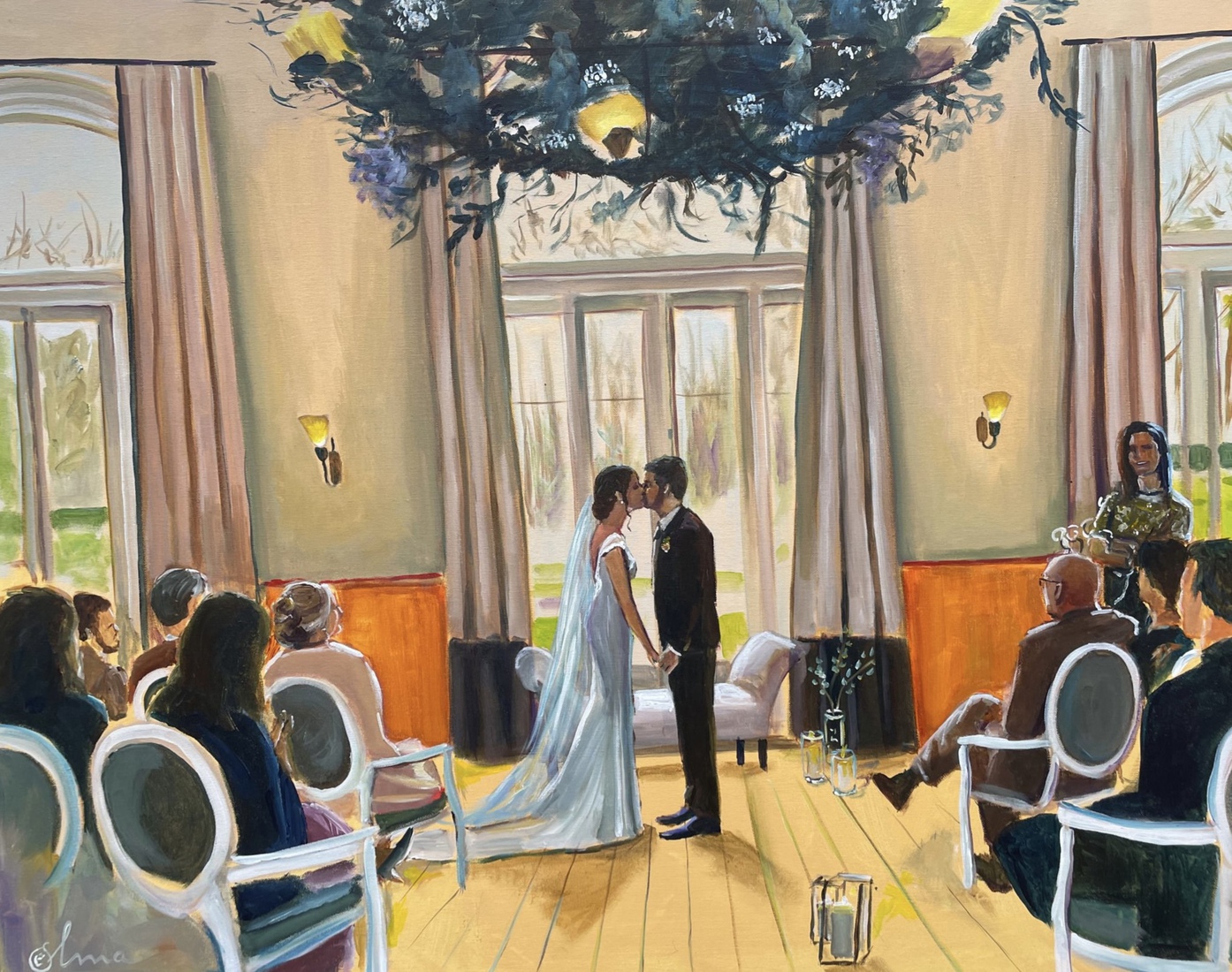 Ceremonie bij Landgoed Groot Warnsborn