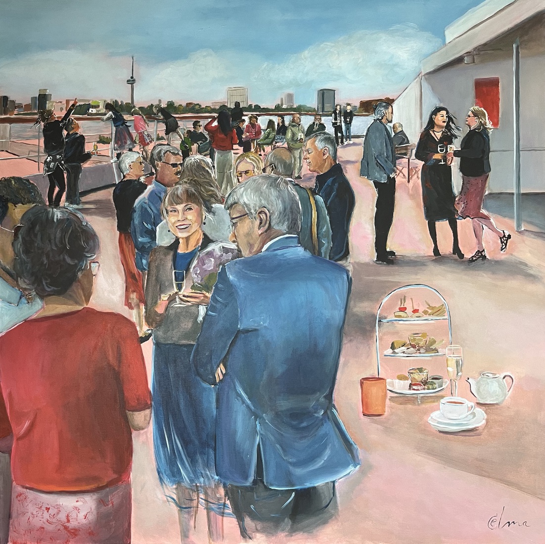 Verjaardag op ss Rotterdam