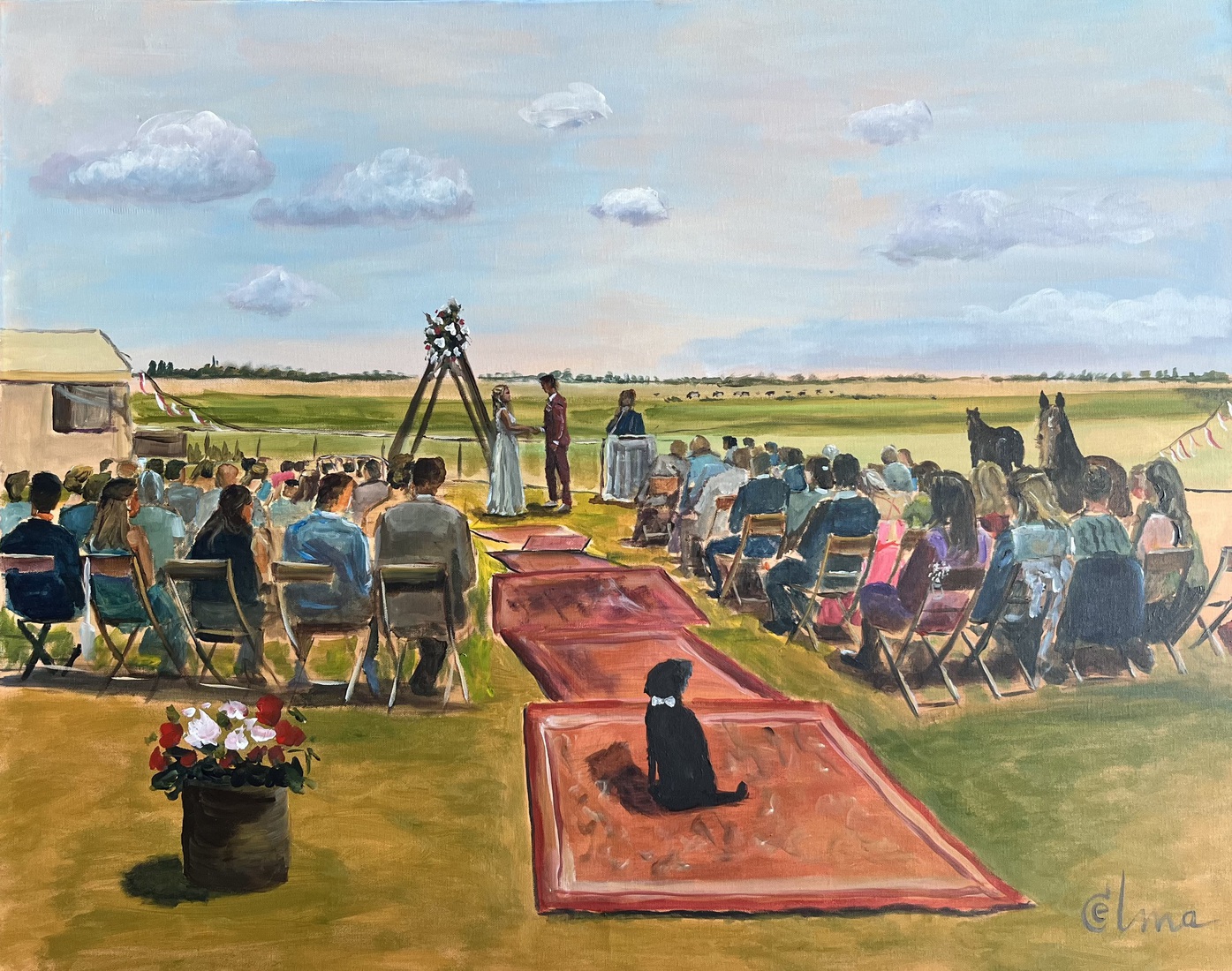 Ceremonie in Spanbroek