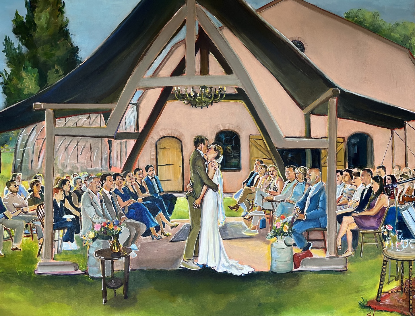 Ceremonie in Bladel bij Akkerzicht