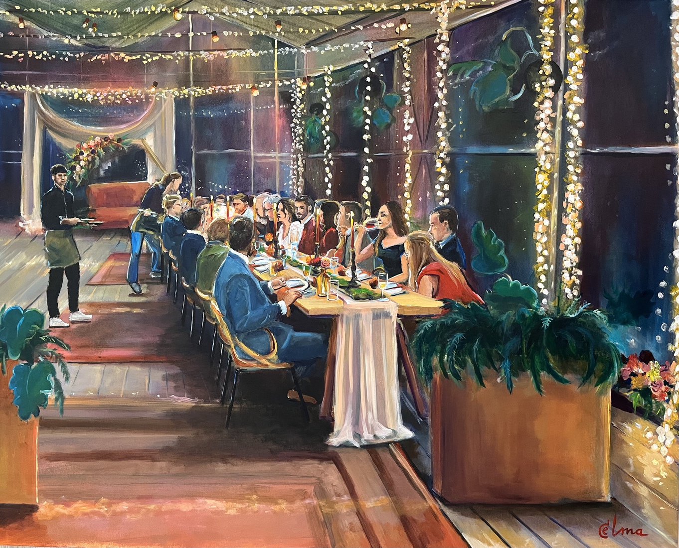 Huwelijksdiner bij Brasserie Park, Leiderdorp