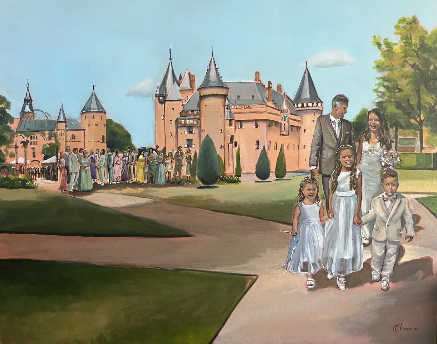 Bruiloft bij kasteel De Haar