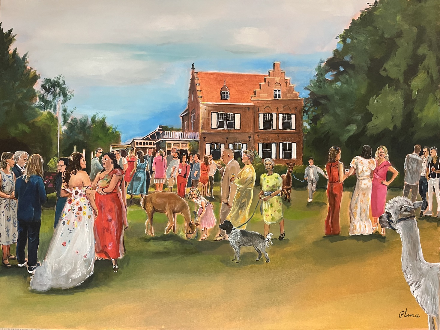 Bruiloft met alpaca’s