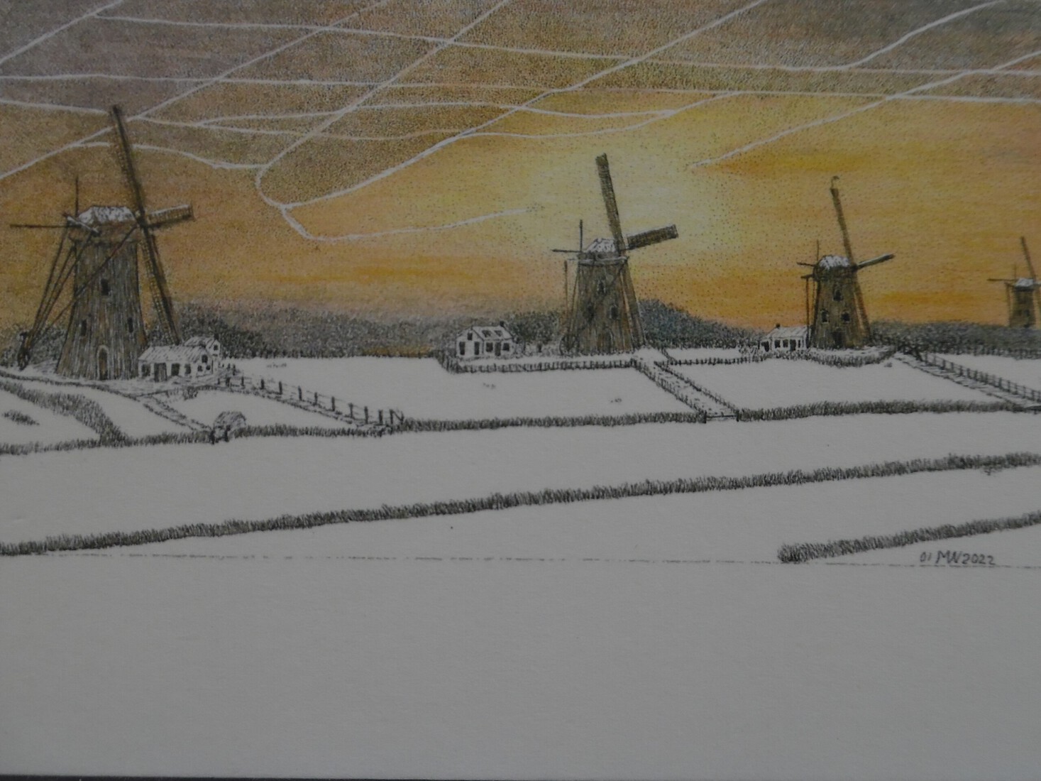 4 Molens  sneeuw