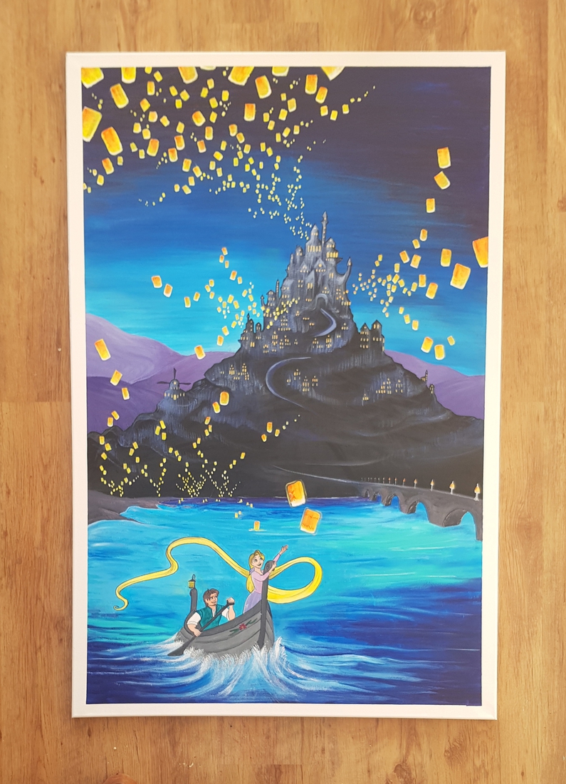 Rapunzel floating lanterns