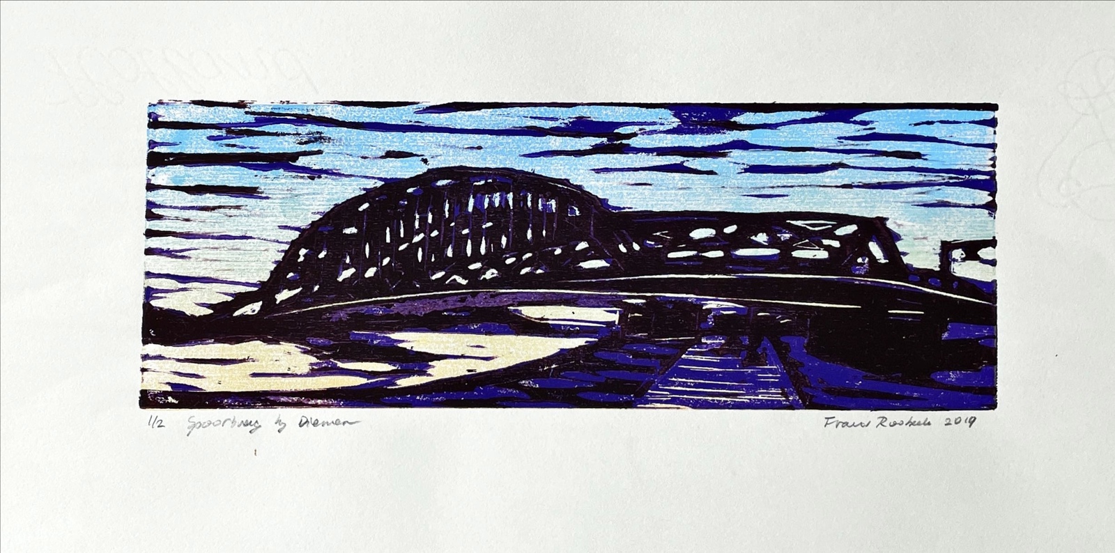 Spoorbrug bij Diemen