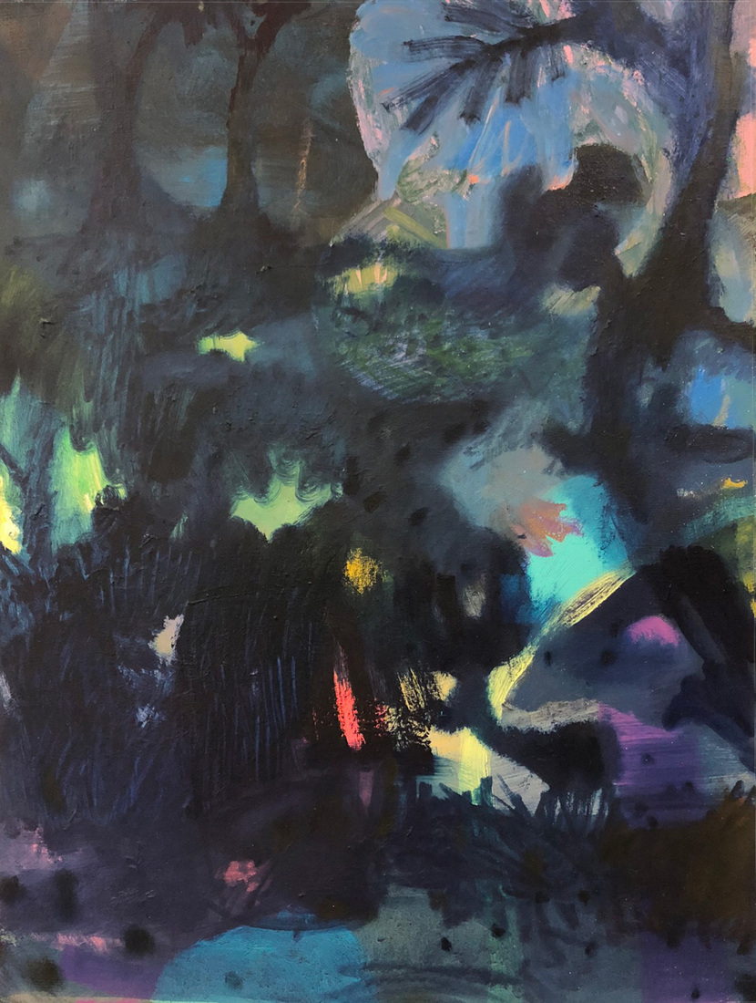 Dark blue in the evening