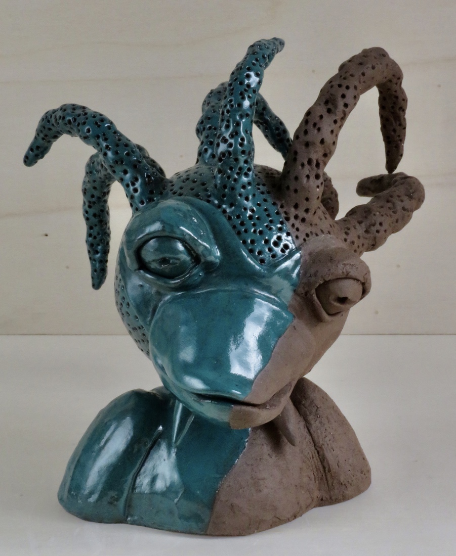 Blauw/groen/Bruin Beeld