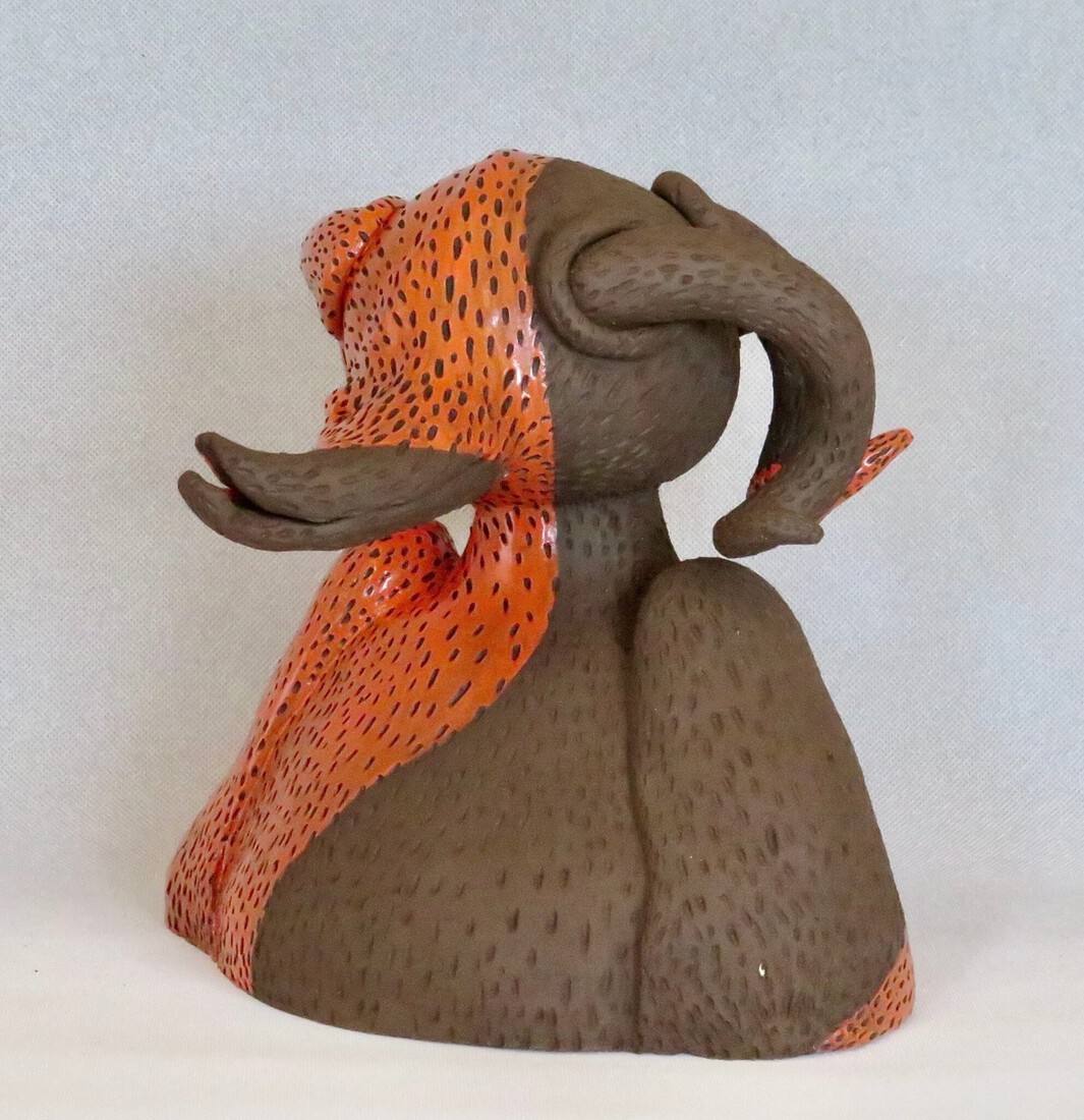 Oranje bruin gegutste gehoornde