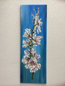 Acryl, doek, bloemen