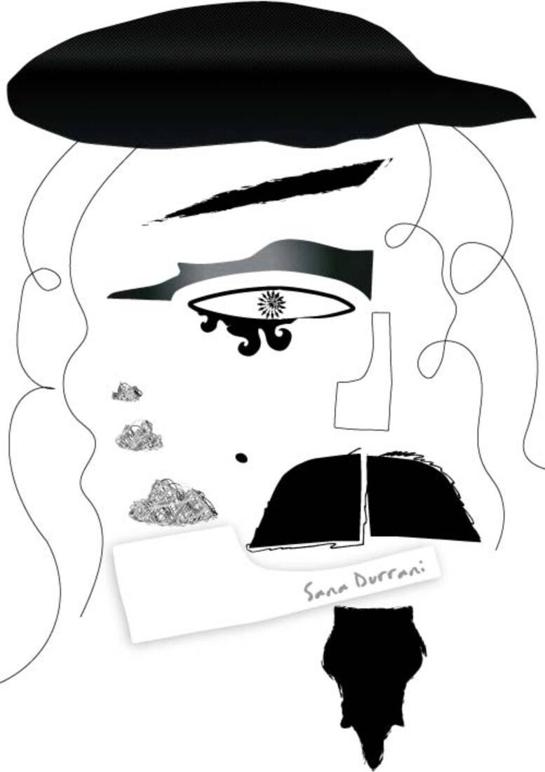 Portrait Pipe Smoking Man