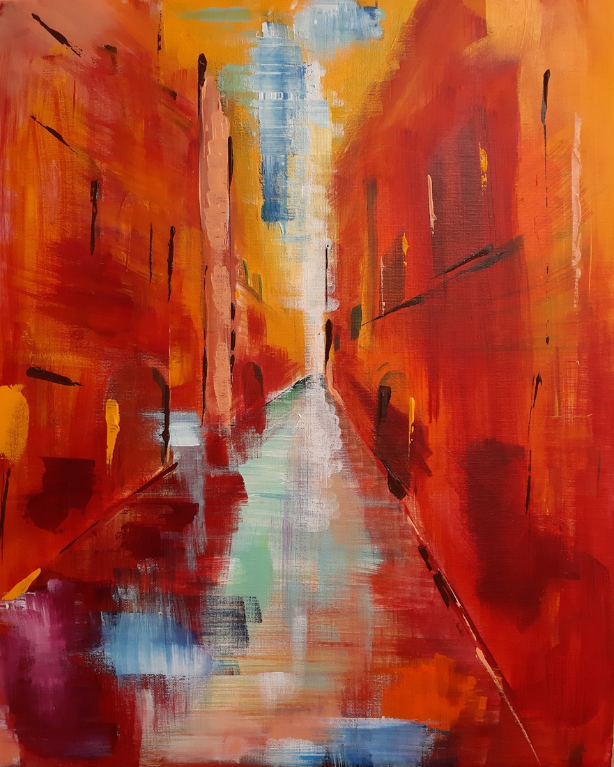 Compositie in rood - Venetië 