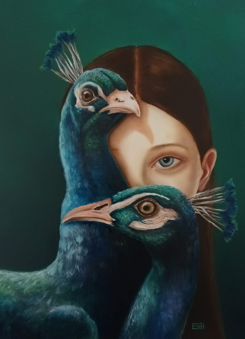 Peacock lady
