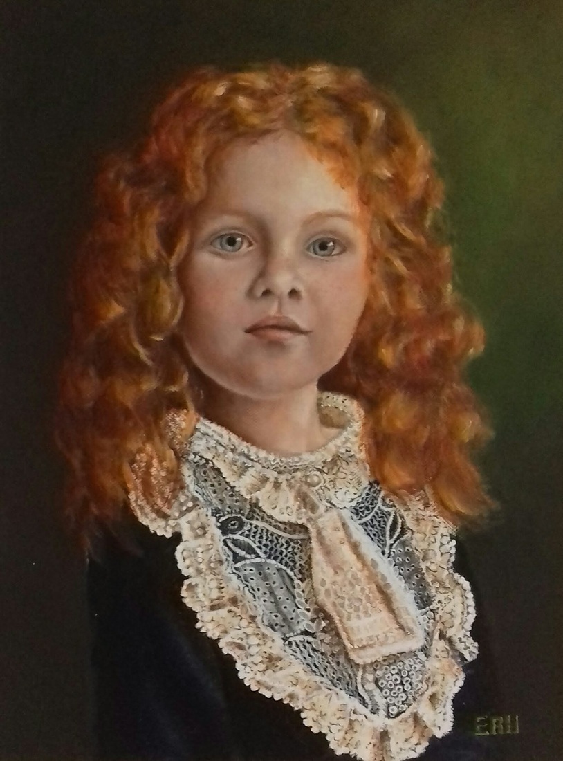 Girl with lace collar