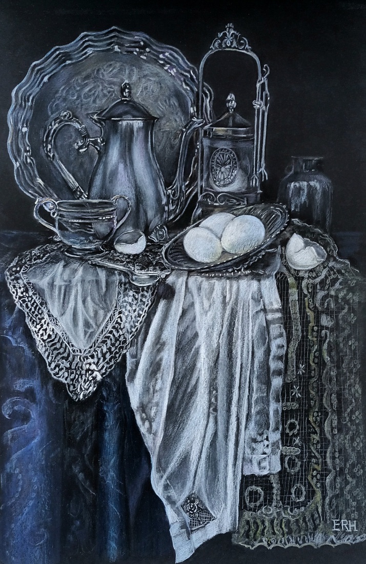 Zilverwerk met ganzeneieren 