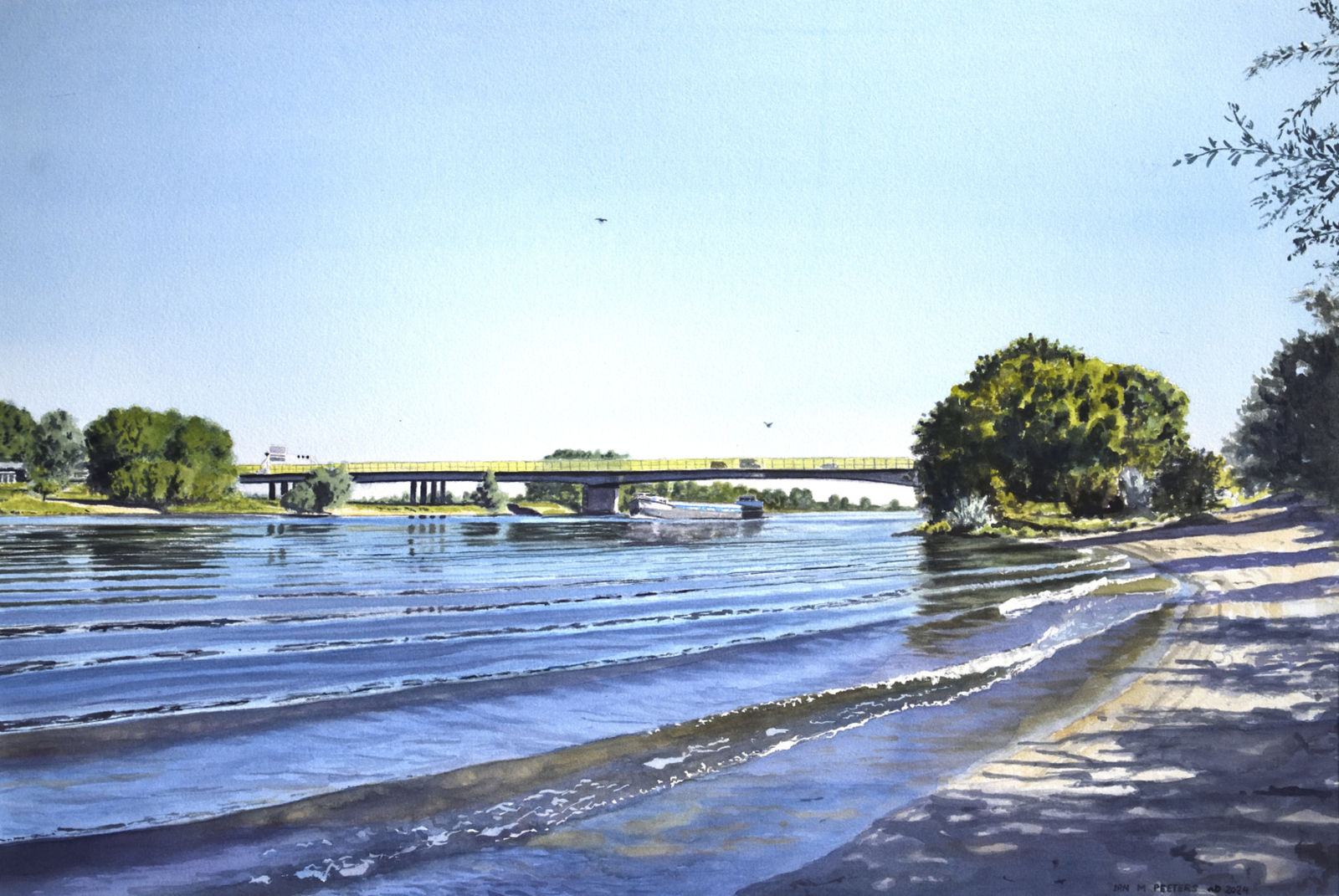 Bridge over Meuse near Empel