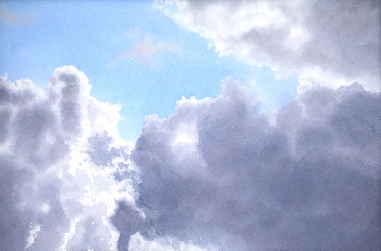 Behind the clouds