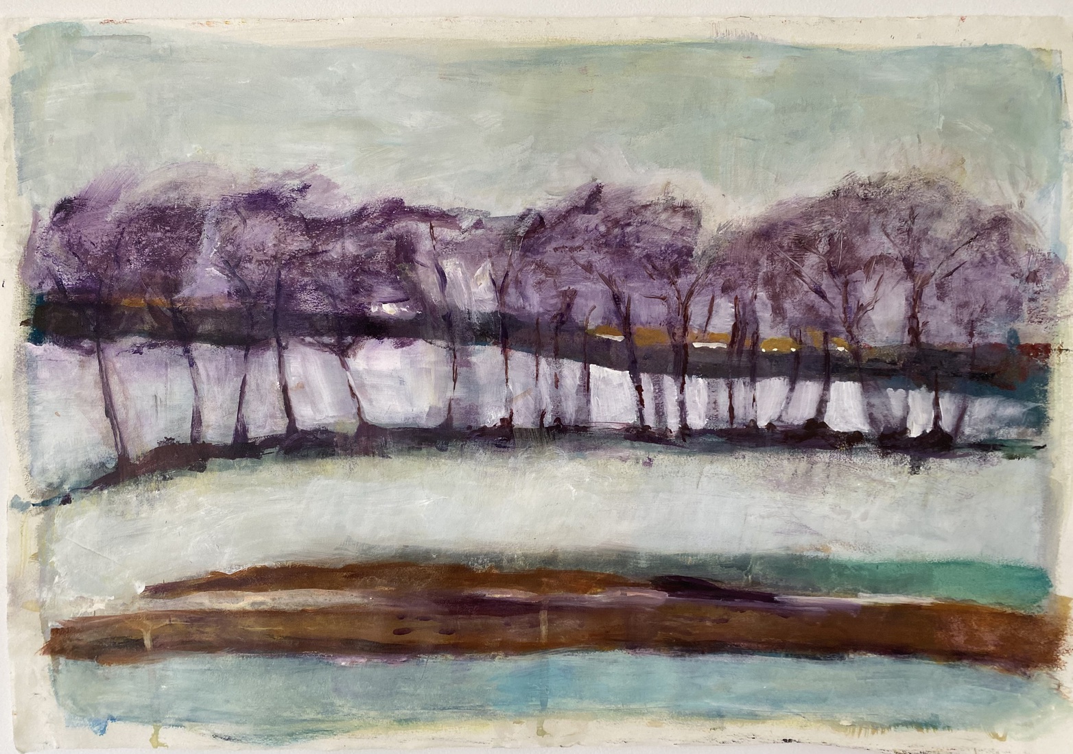 Bomen aan de waterkant 