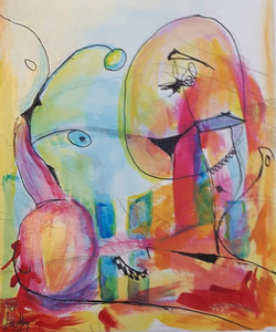 Laten we weer op zoek gaan naar verbinding, naar overeenkomst...en vooral naar het licht in die ander. Daarvoor hebben wij mensen een prachtig hulpmiddel. Communicatie. Deze werken zijn intuïtief tot stand gekomen en willen gedachten, uitingen en emoties weergeven en altijd in relatie tot de ander. 