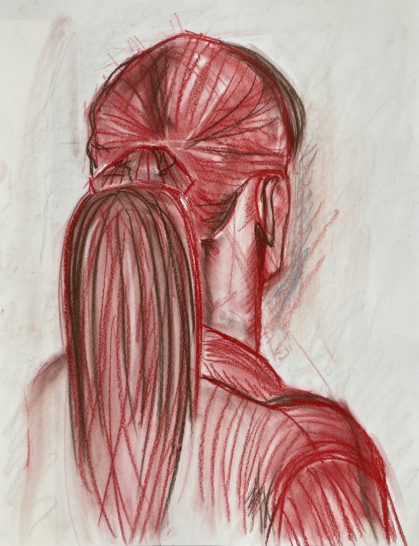 Vrouw met paardestaart - Woman with ponytail