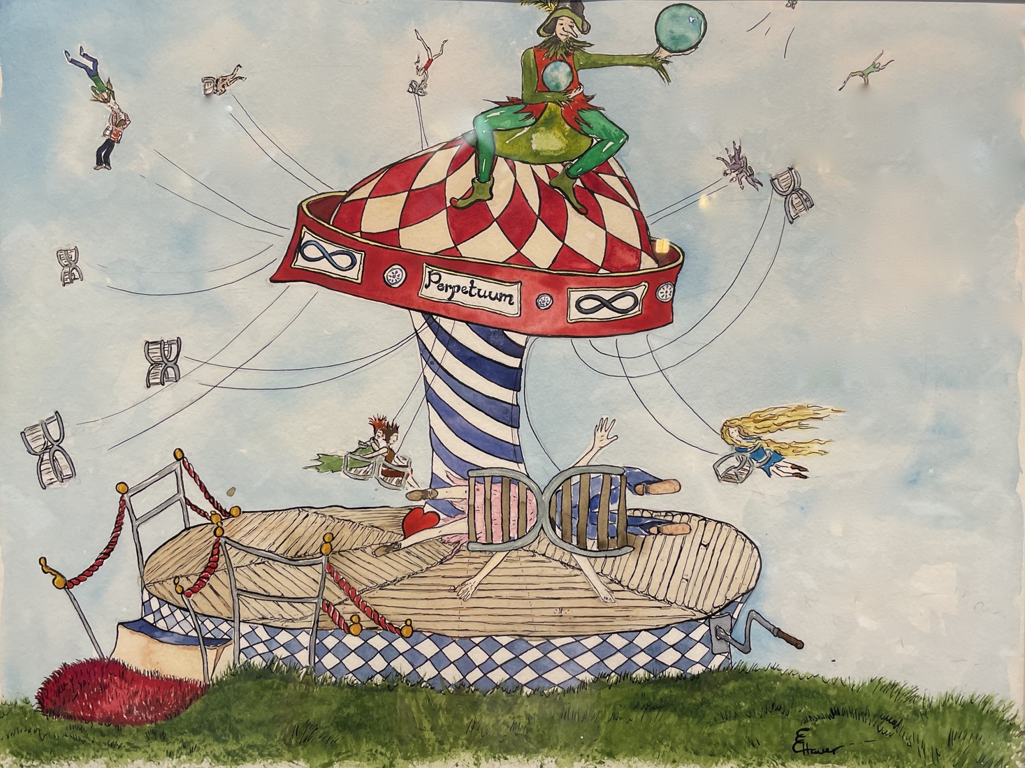 De mallemolen van het leven