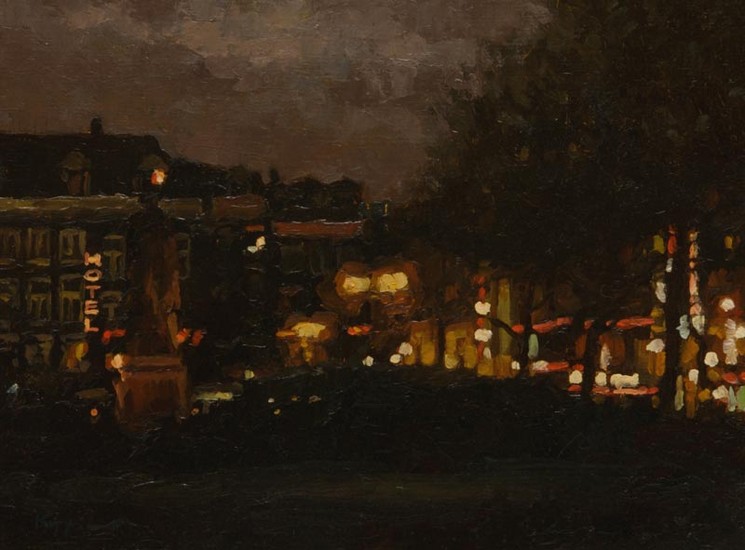 Rembrandtplein bij Avond