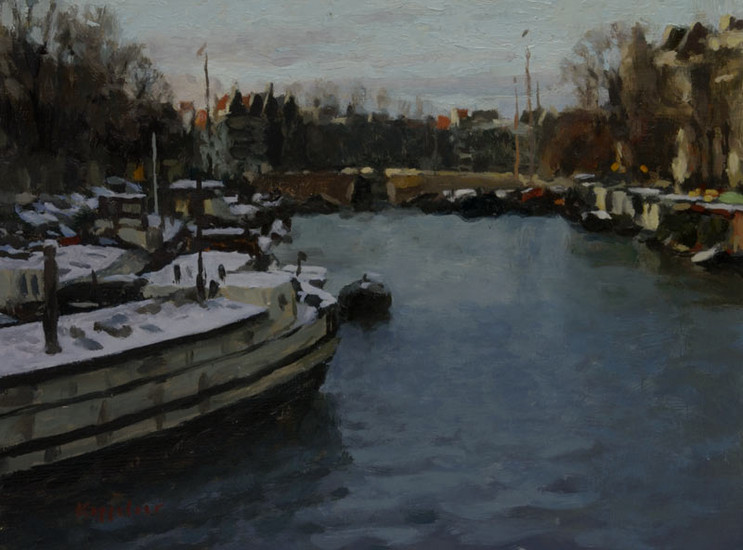 Winter aan de Waalseilandsgracht