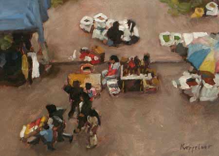 Indian market at Otavalo, Ecuador