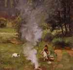 Reisschetsen in olieverf.
Oilsketches made while travelling.