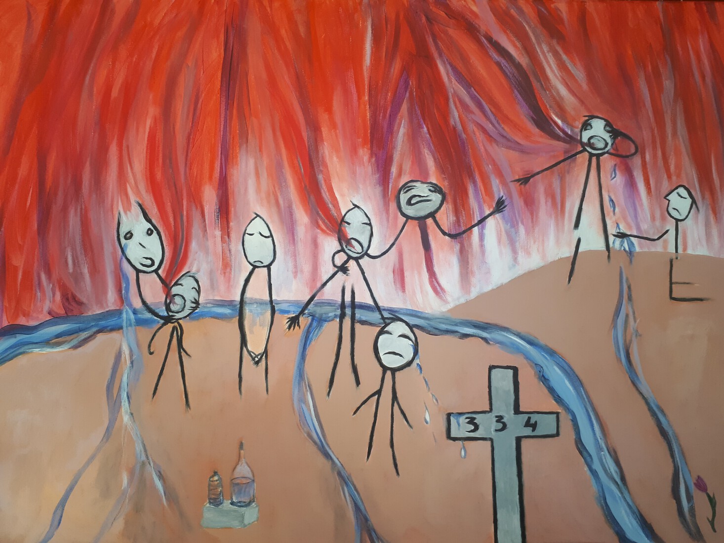 Begrafenis in Beslan