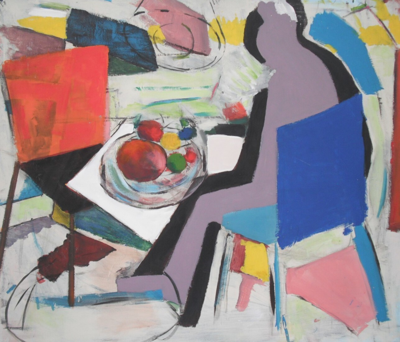 figuur met fruitschaal