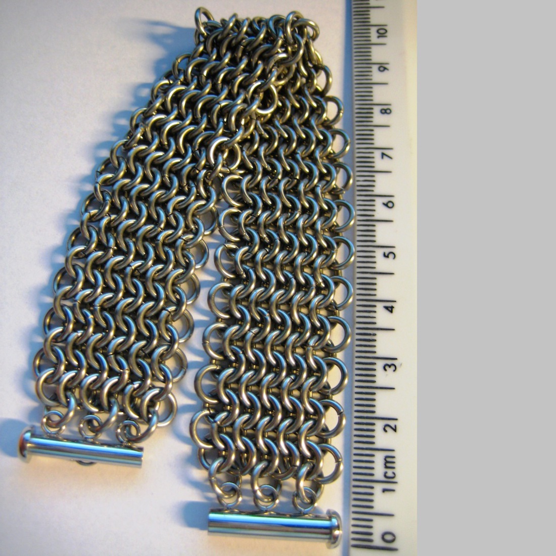 wire wickerwork bracelet stainless steel