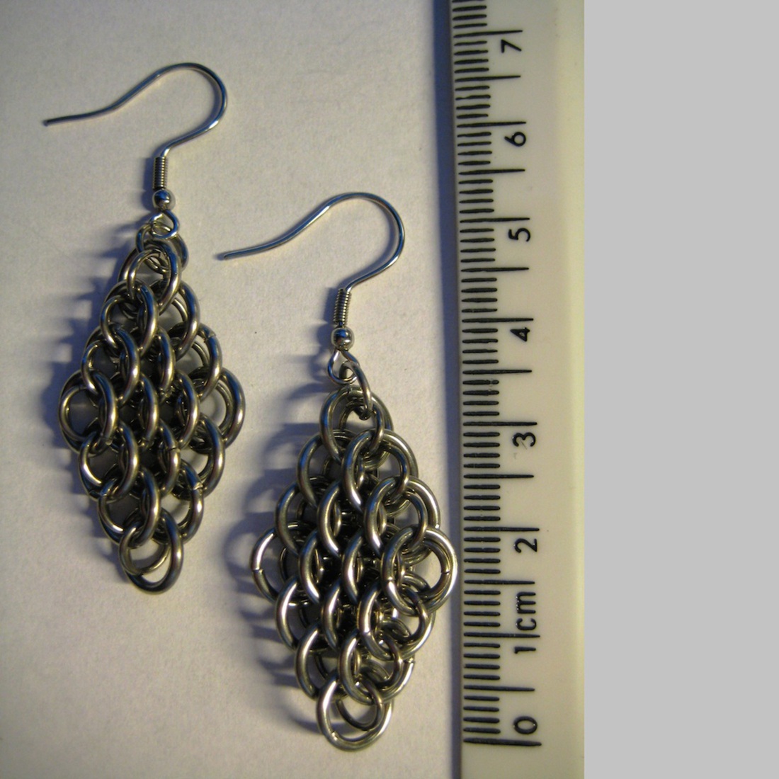 Dragonscale earrings stainless steel