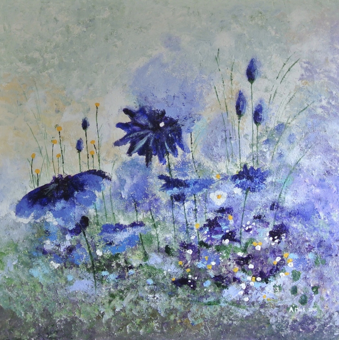 Blauwe bloemenpracht