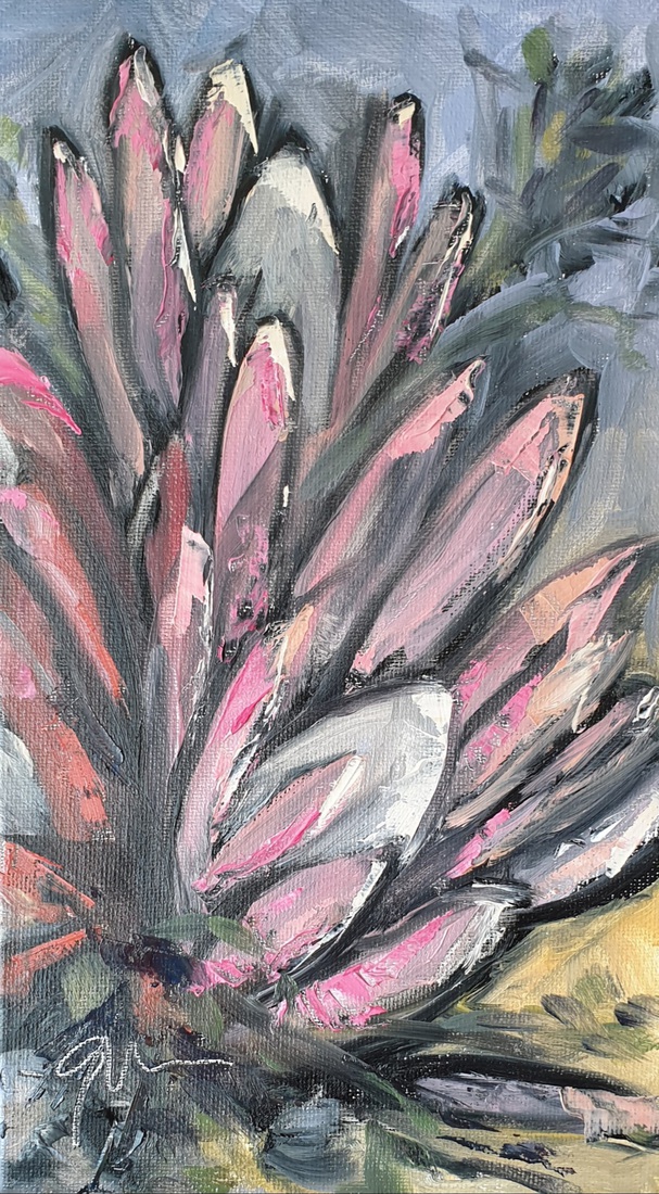 Proteas with black outline