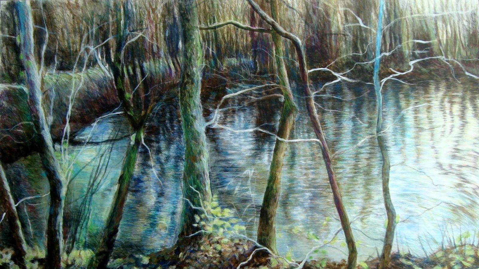 Een stille dag in het vroege voorjaar.