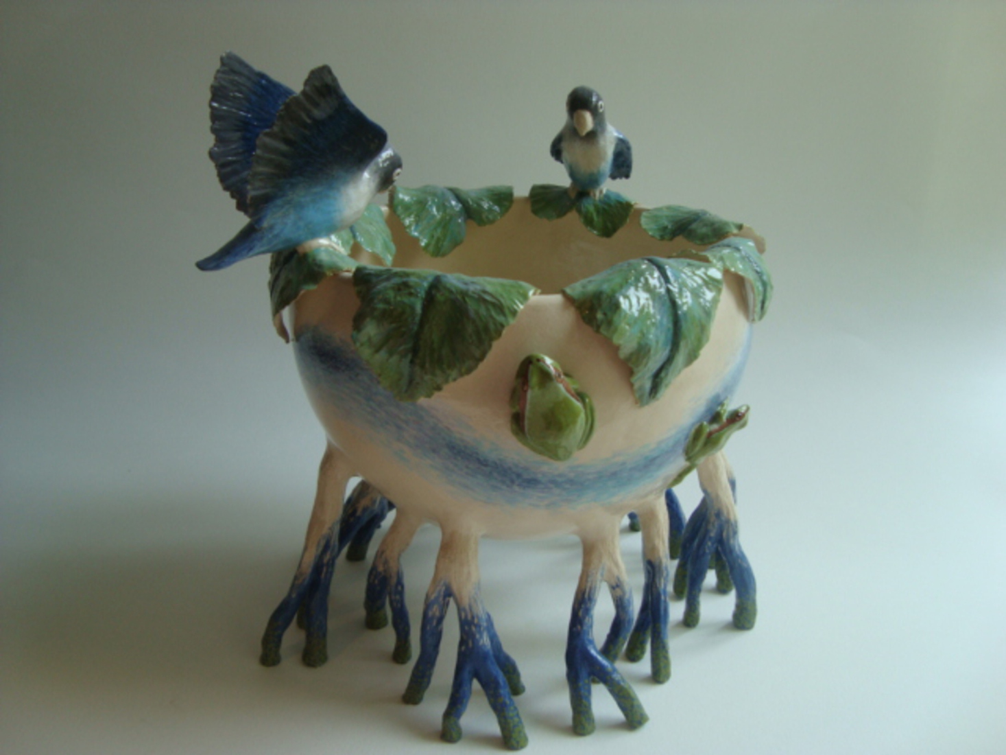 Mangrovekom met agapornis