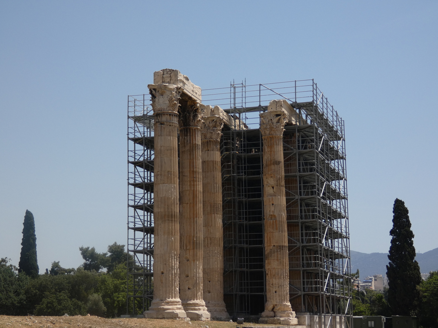 Zeus Temple Pillars in Athens