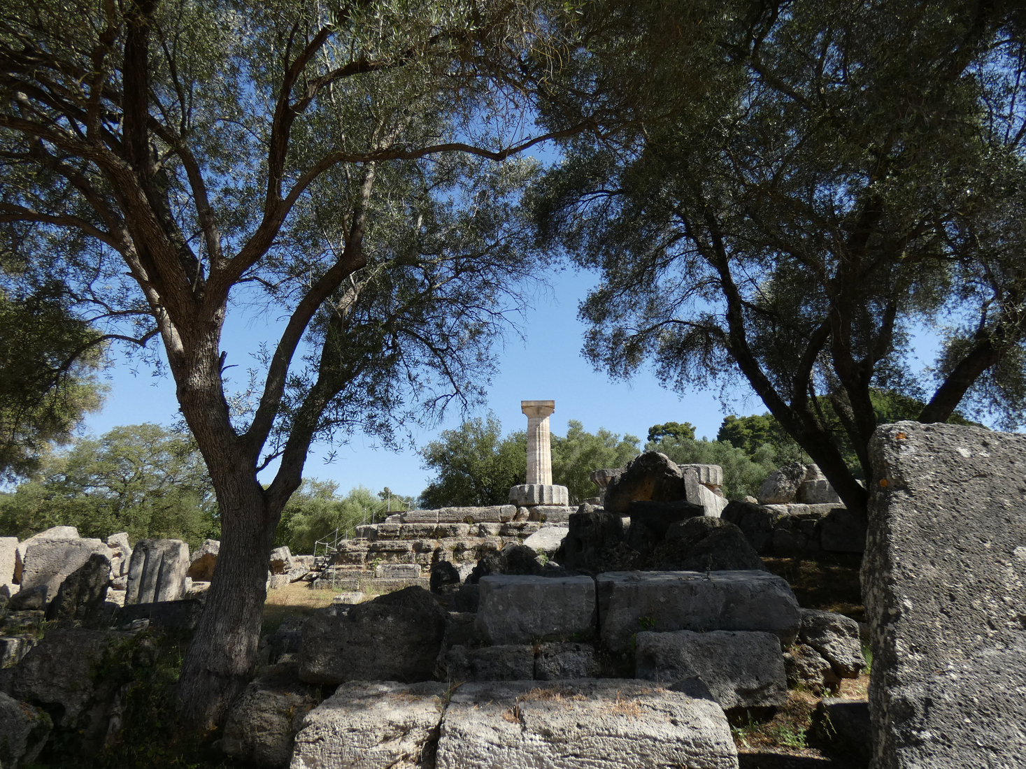 Zeus Temple Pillar in Olympia