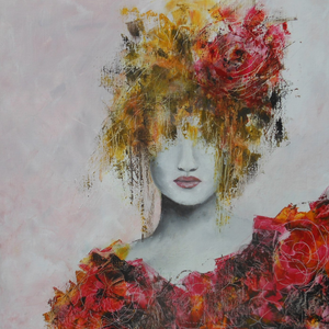 Schilderijen geschilderd op linnen doek.