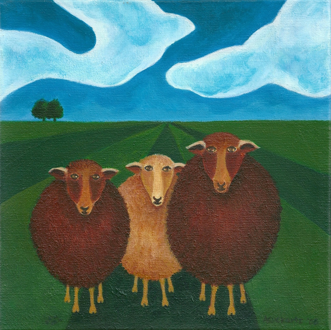 De drie schapen
