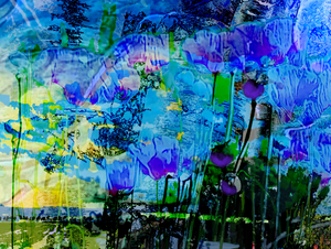 Landschap met abstracte inslag