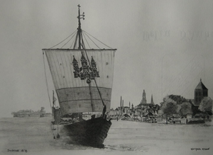 Tekeningen van boten en schepen