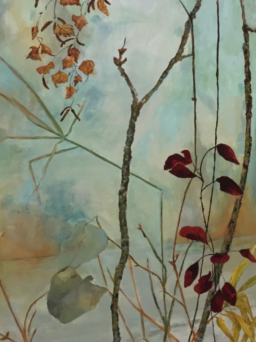 Herfstbladeren wandpaneel