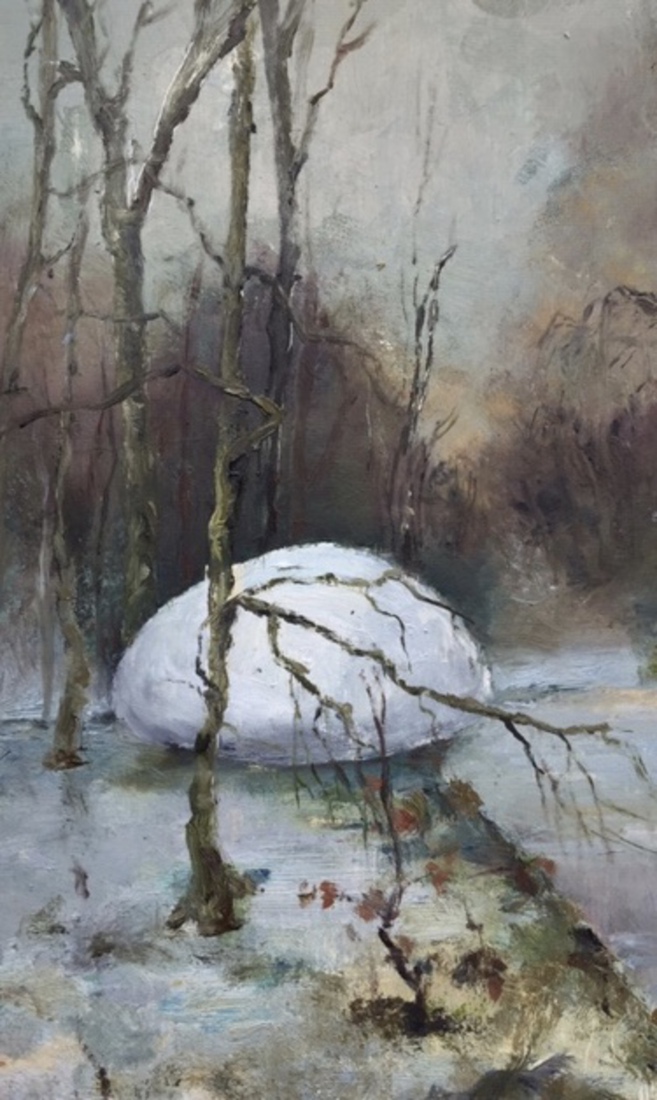 Vreemd object in landschap