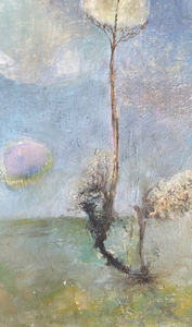 Een serie kleine landschapsschilderijtjes