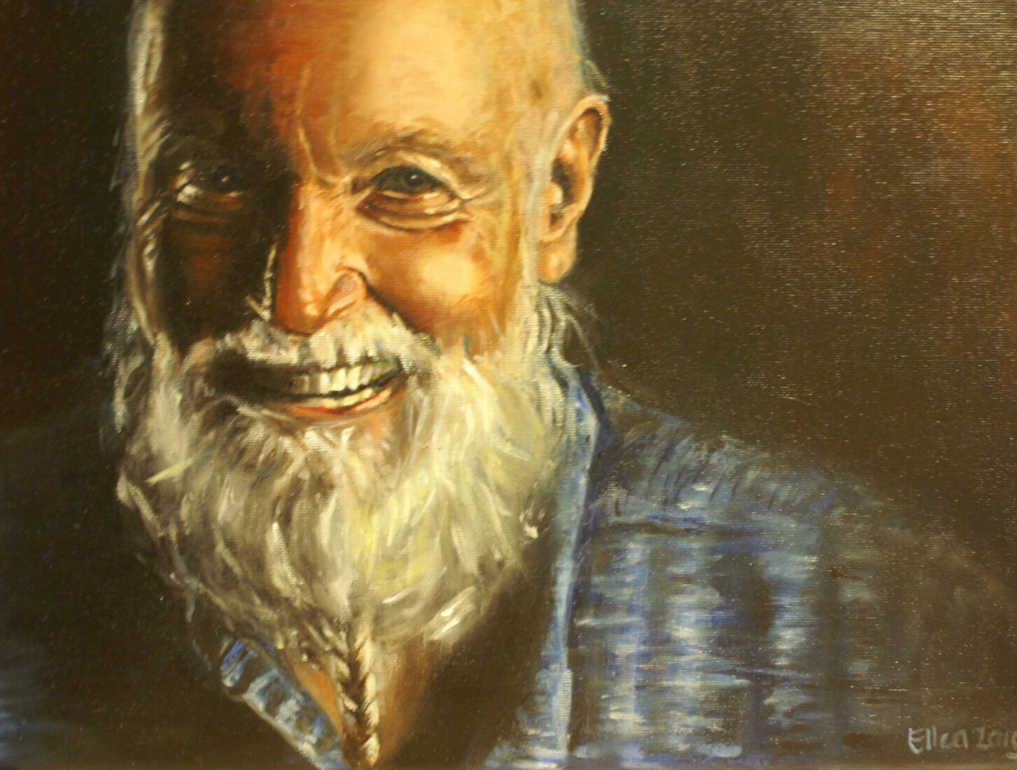 Man met vlechtje in baard