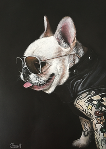 Tekeningen in grafiet, pastel en kleurpotloden 