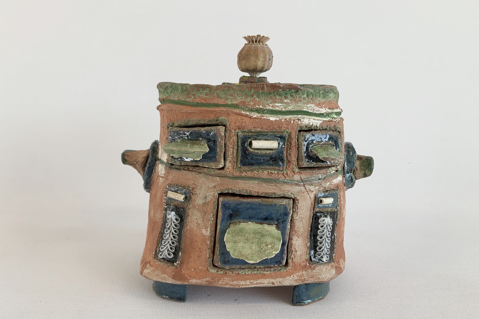 Kabinetje groen/blauw 