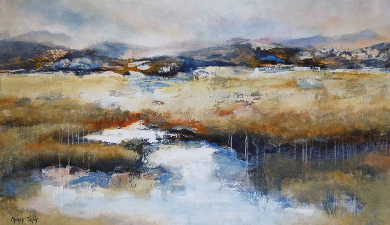 Abstract landschap 1801